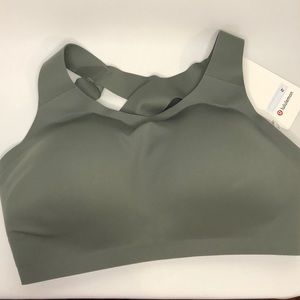 Lululemon grey bra 34E criss cross back